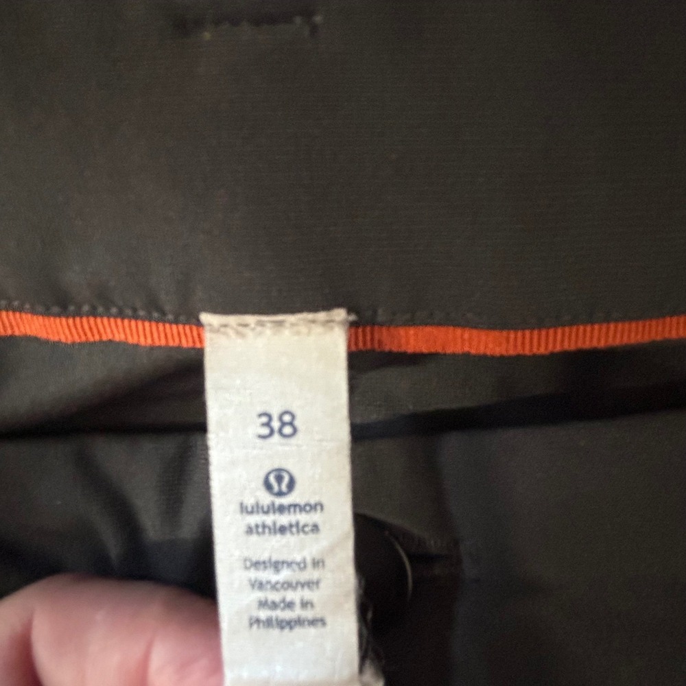 Lulululemon Men Size38 ABC Pants Warpstreme Commuter Dress Casual Charcoal Grey - Picture 4 of 7